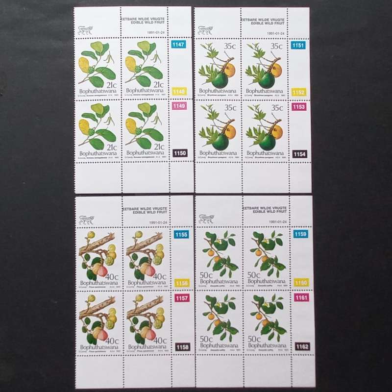 Bop - 1991 Edible Wild Fruit - Full Set of Controls - MNH