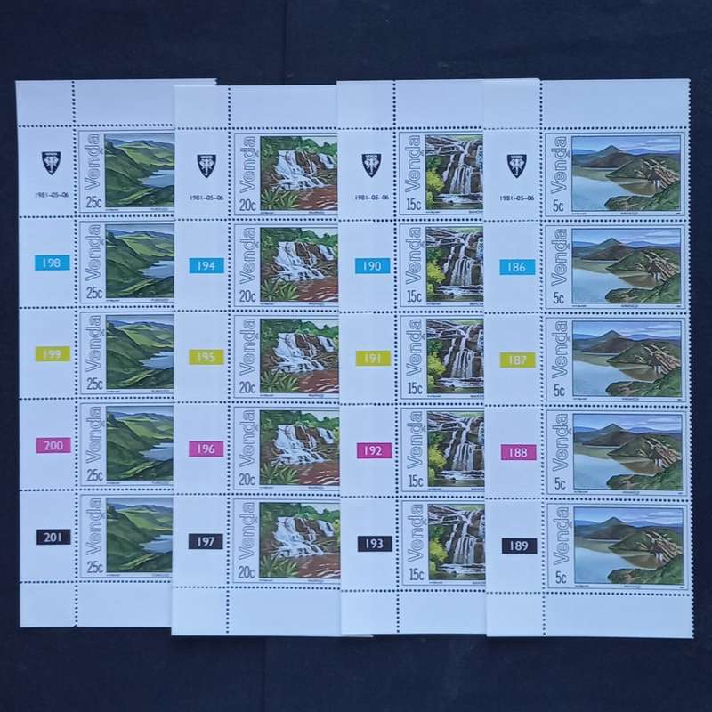 Venda - 1981 Lakes & Waterfalls - Full Set of Controls - MNH