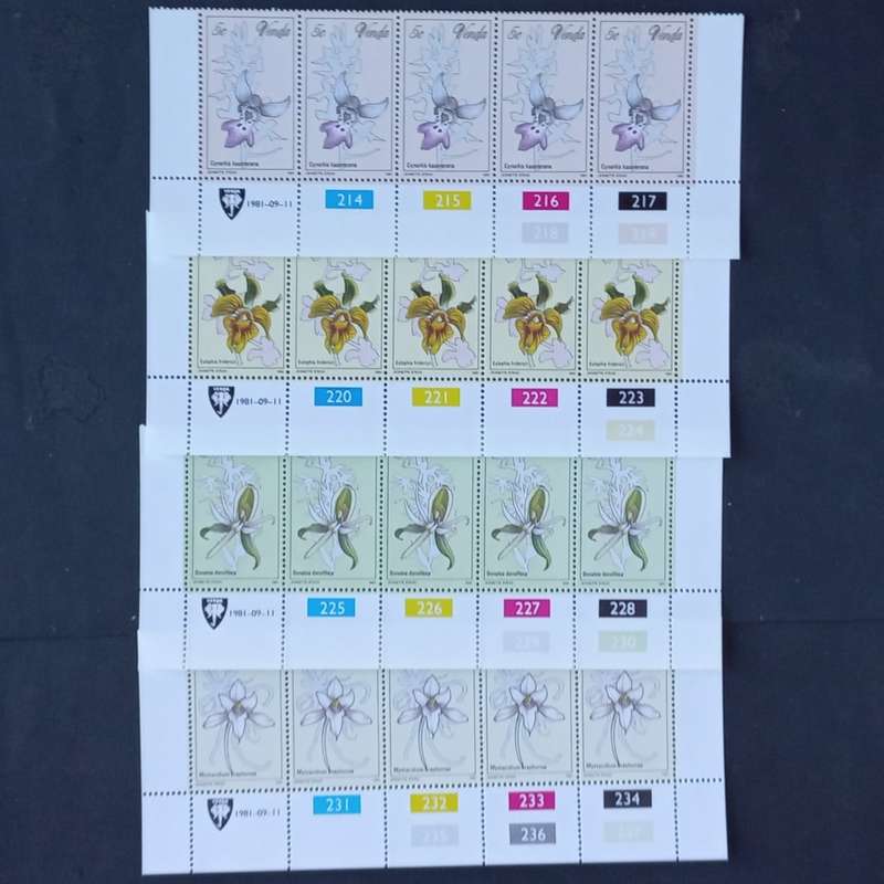 Venda - 1981 Orchids - Full Set of Controls - MNH