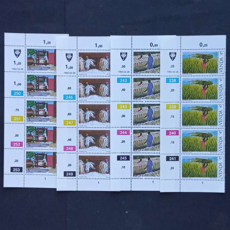Venda - 1982 Sisal Cultivation - Full Set of Controls - MNH