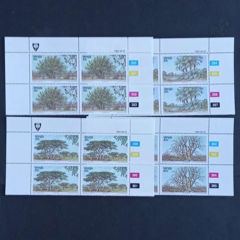 Venda - 1983 Indigenous Trees (2nd Series) - Full Set of Controls - MNH