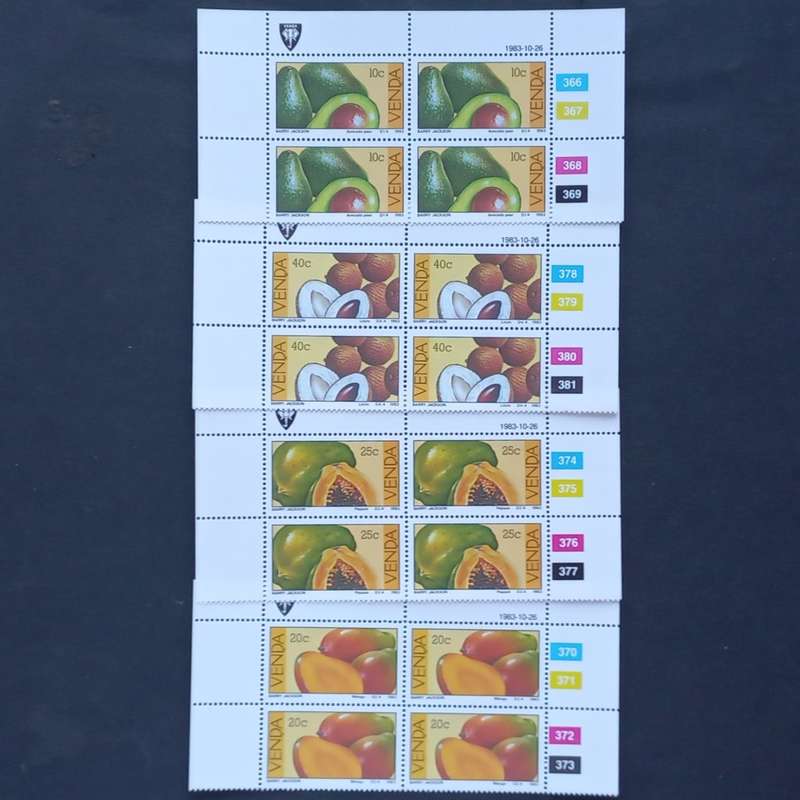 Venda - 1983 Subtropical Fruit - Full Set of Controls - MNH