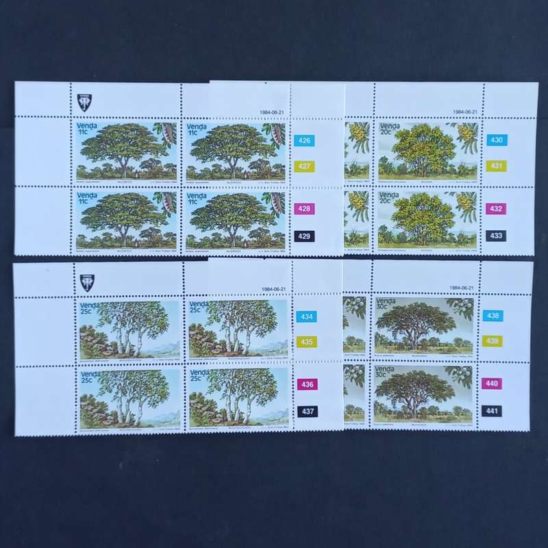 Venda - 1984 Indigenous Trees (3rd Series) - Full Set of Controls - MNH