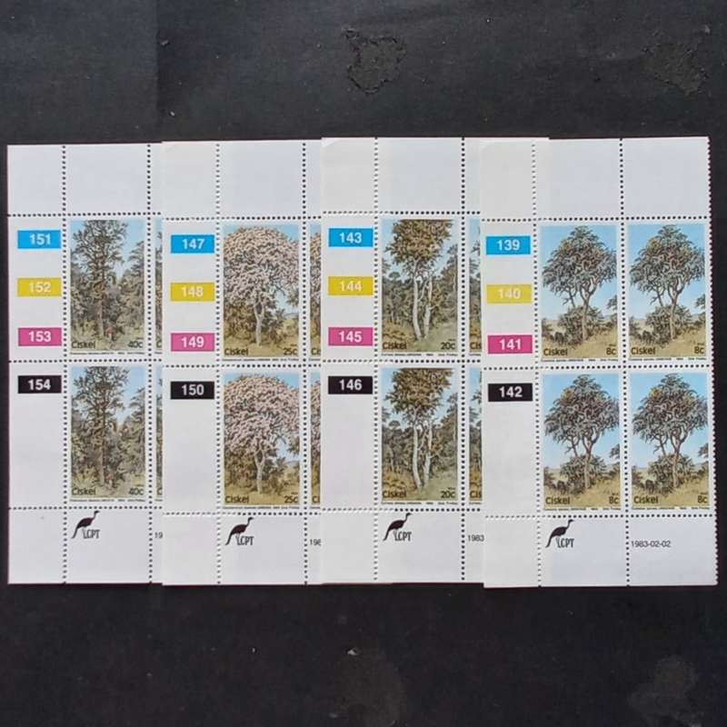 Ciskei - 1983 Indigenous Trees (1st Series) - Full Set of Controls - MNH