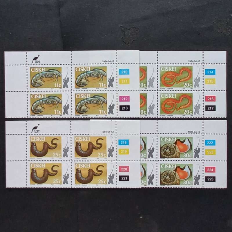 Ciskei - 1984 Fishbait - Full Set of Controls - MNH