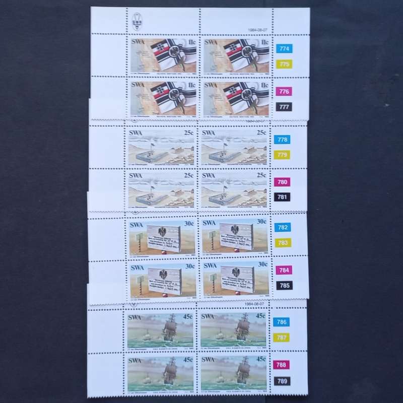 SWA - 1984 Centenary of German Colonisation - Full Set of Controls - Unused