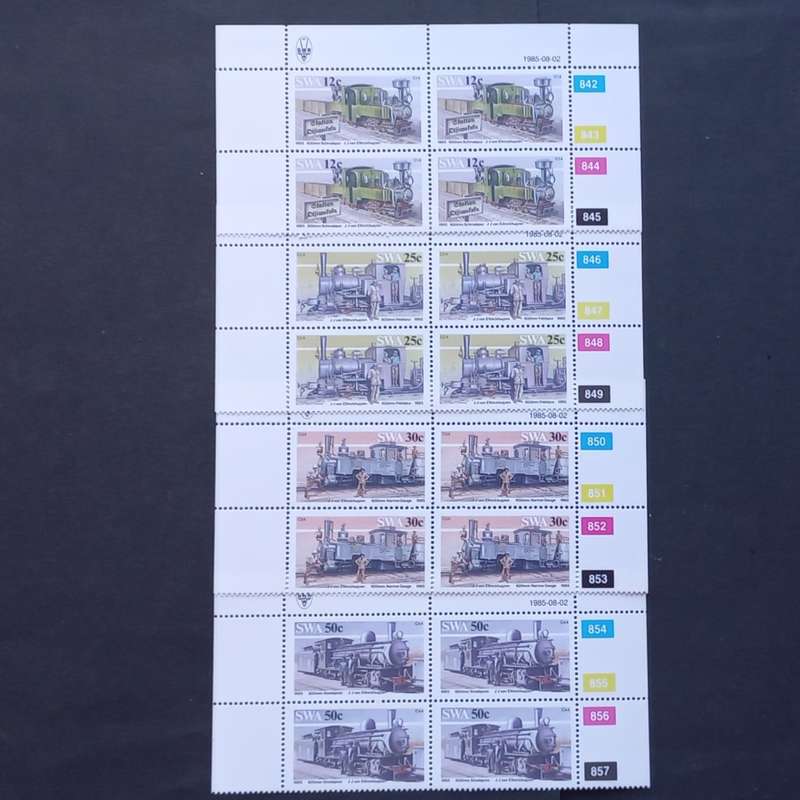 SWA - 1985 Narrow-gauge Railway Locomotives - Full Set of Controls - MNH