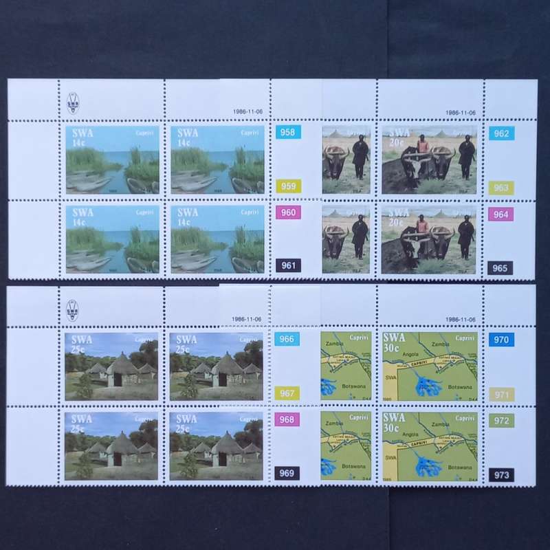 SWA - 1986 Caprivi Strip - Full Set of Controls - MNH