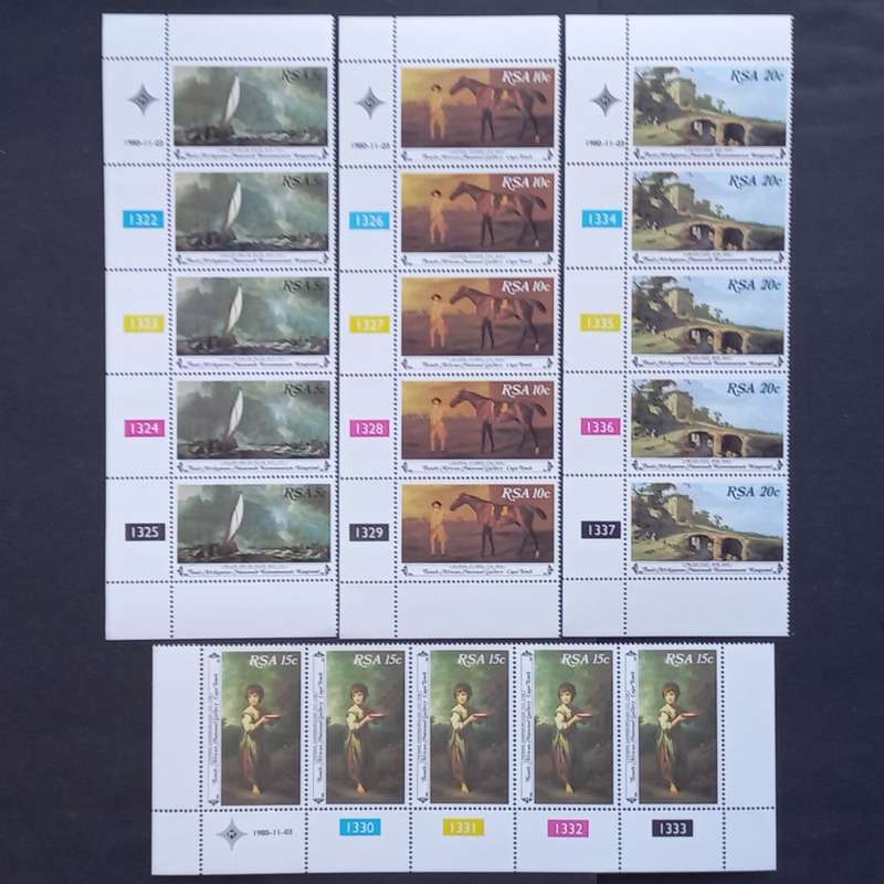 RSA - 1980 National Art Gallery - Full Set of Controls - MNH