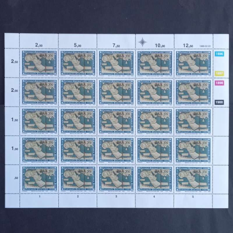 RSA - 1988 - Discovery of Cape by B. Dias - Full Set of Full Sheets of 25 - MNH