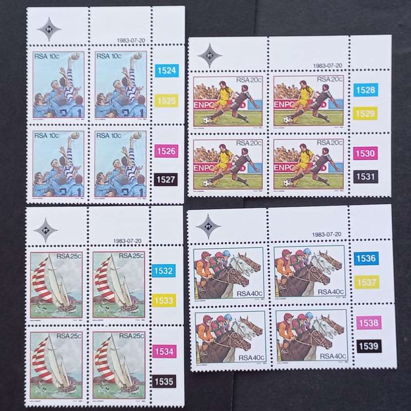 RSA - 1983 Sporting Activities - Full Set of Controls - MNH
