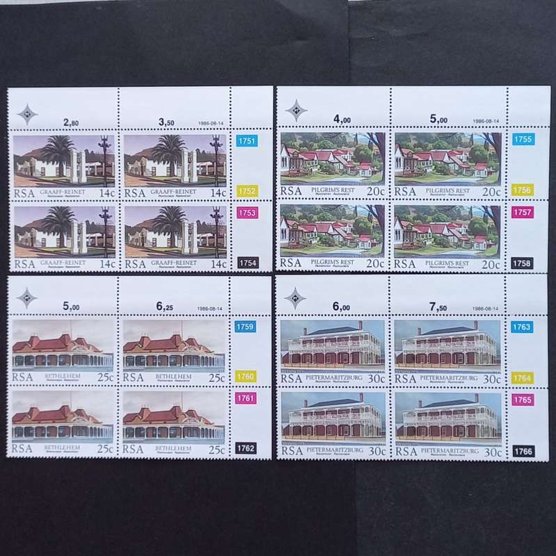 RSA - 1986 Restoration - Full Set of Controls - MNH