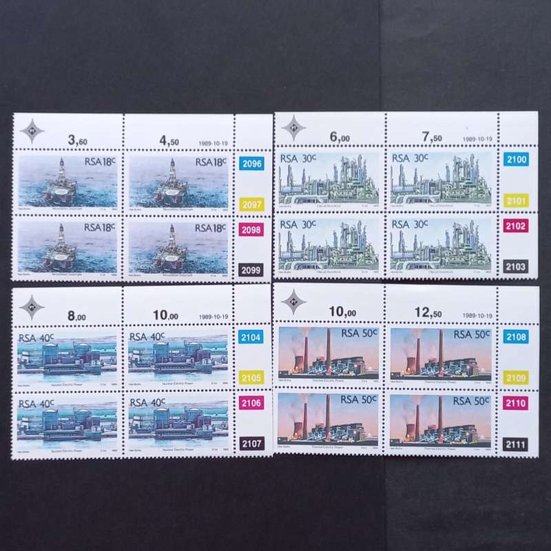 RSA - 1989 South African Energy Sources - Full Set of Controls - MNH