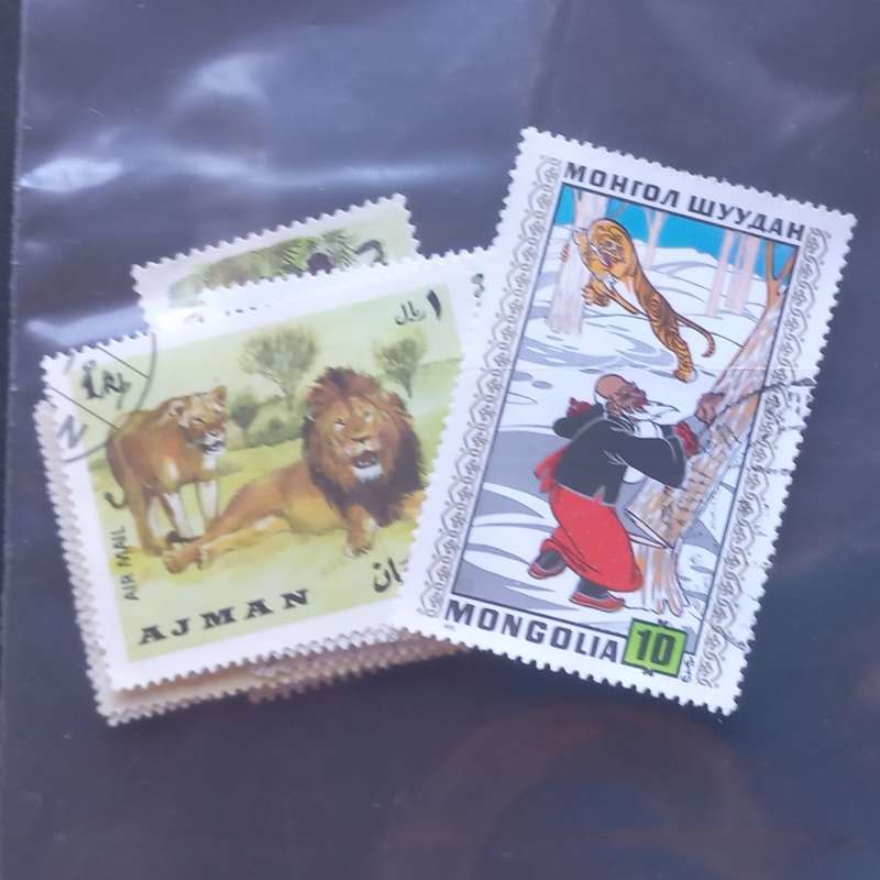 Thematics - Wild Cats - 36 stamps in packet - no obvious duplication