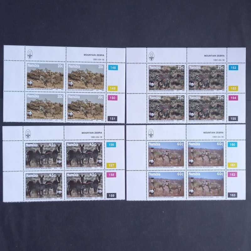 Namibia - 1991 Endangered Species - Full Set of Controls - MNH