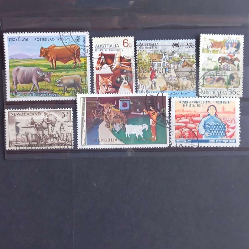 Thematics - Farm Animals - 7 stamps - no duplication