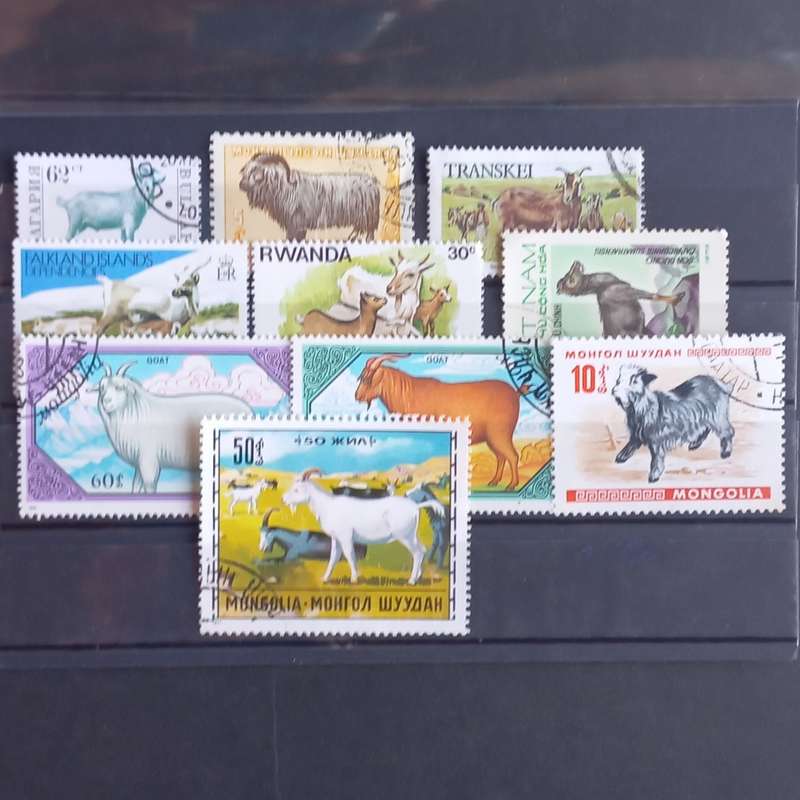 Thematics - Goats - 10 stamps - no duplication