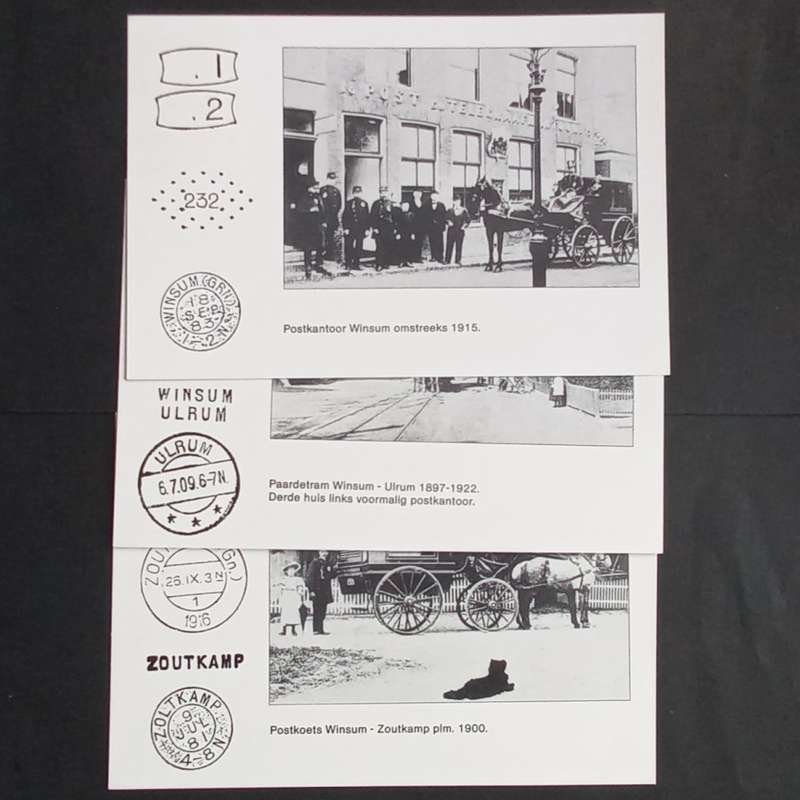 Netherlands - 1983 Commemorative Postcards - Centenary of Winsum Post Office