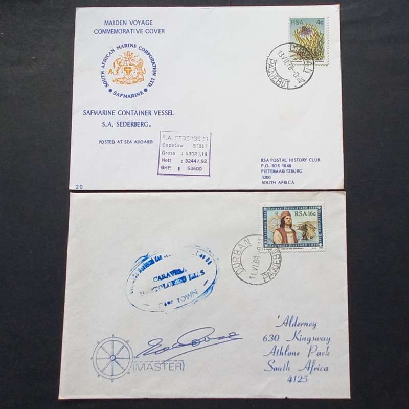 Thematics - Paquebot Mail - Selection of 10 Covers `Posted on Board Ship`