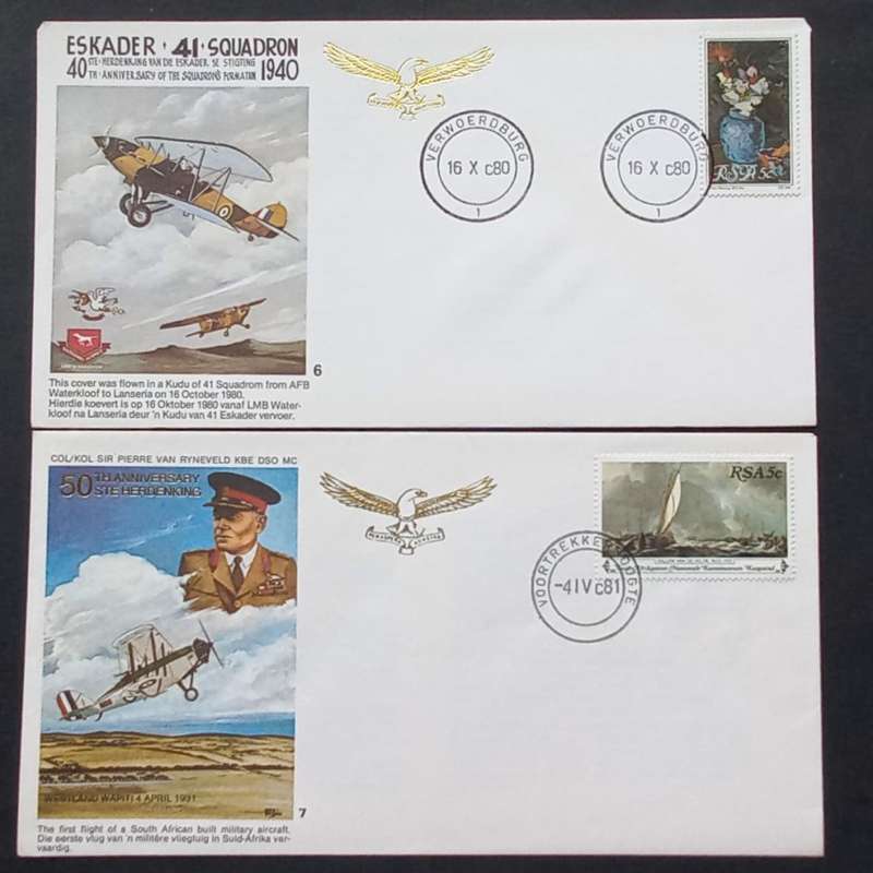 Thematics - RSA - Selection of South African Air Force Covers