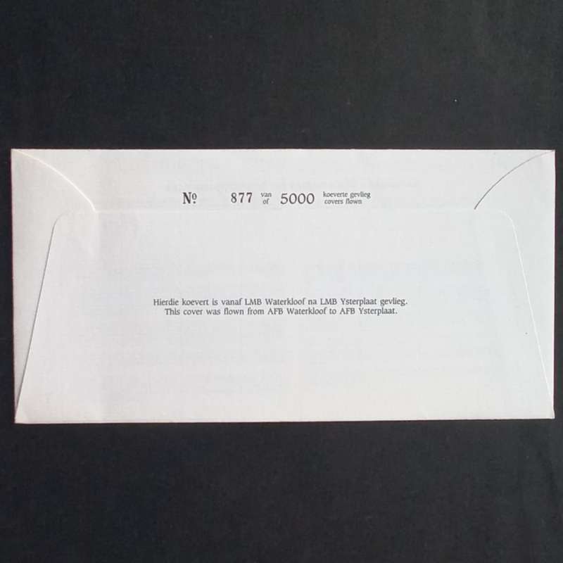 RSA - 1989 SAAF Comm Cover #36 - 50th Anniv of Formation of 6 Squadron - Signed