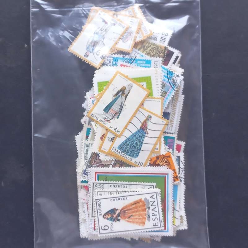 Thematics - Traditional Dress - 240 stamps in packet - no obvious duplication