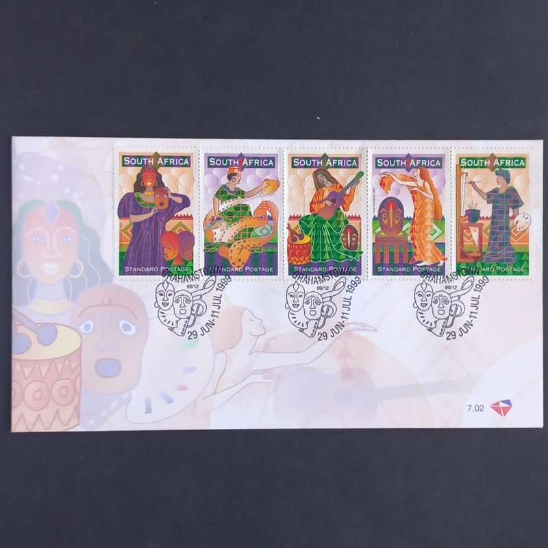 RSA - 1999 25th Anniv. Standard Bank National Arts Festival - Official FDC #7.02