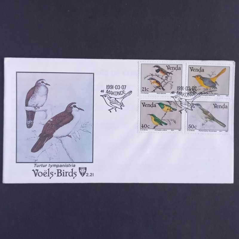 Venda - 1991 Birds of Venda - Official FDC #2.21