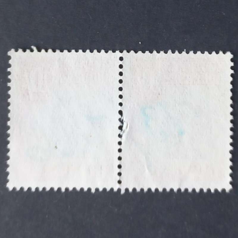 Southern Rhodesia - 1954 Revenue `Arms` - 10/- Red & Claret - Pair - Used