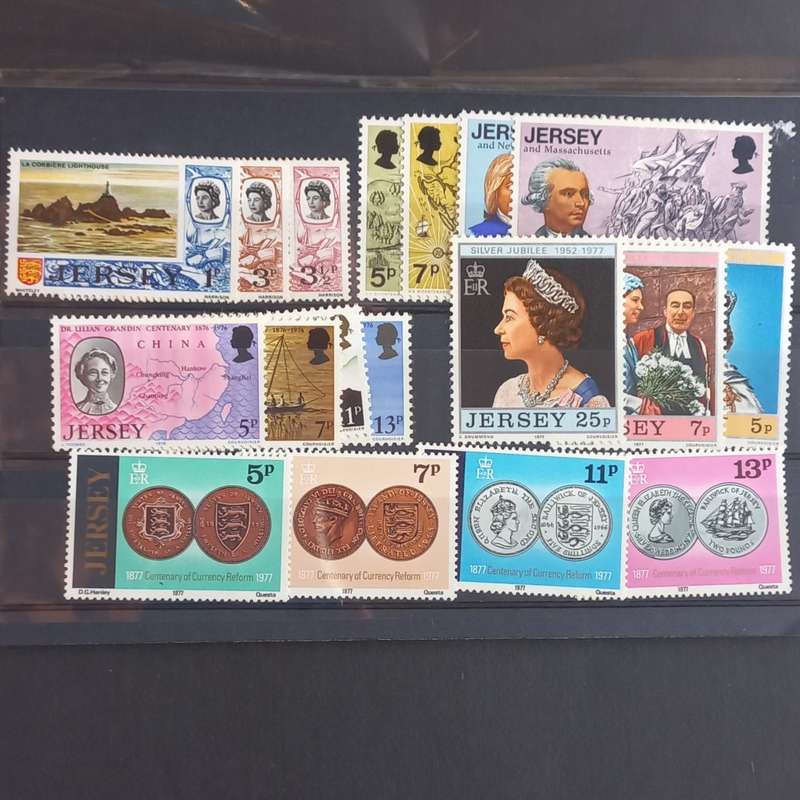 Jersey - 1970/76/77 Selection of Singles (incl 4 Full Sets) - Unused
