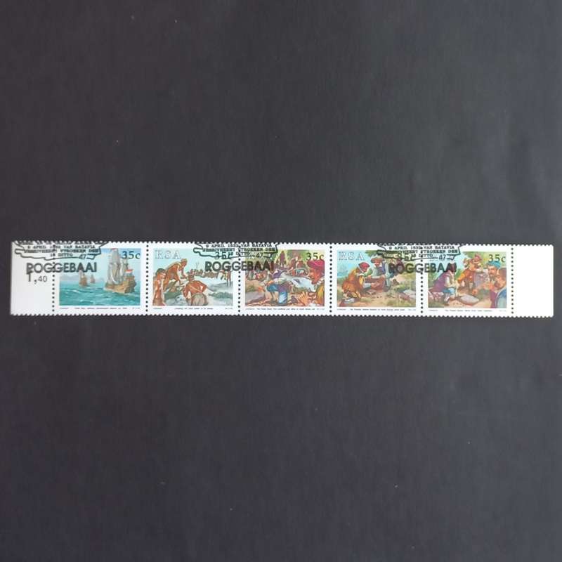 RSA - 1992 National Stamp Day - Full Set in Setenant Strip of 5 - CTO