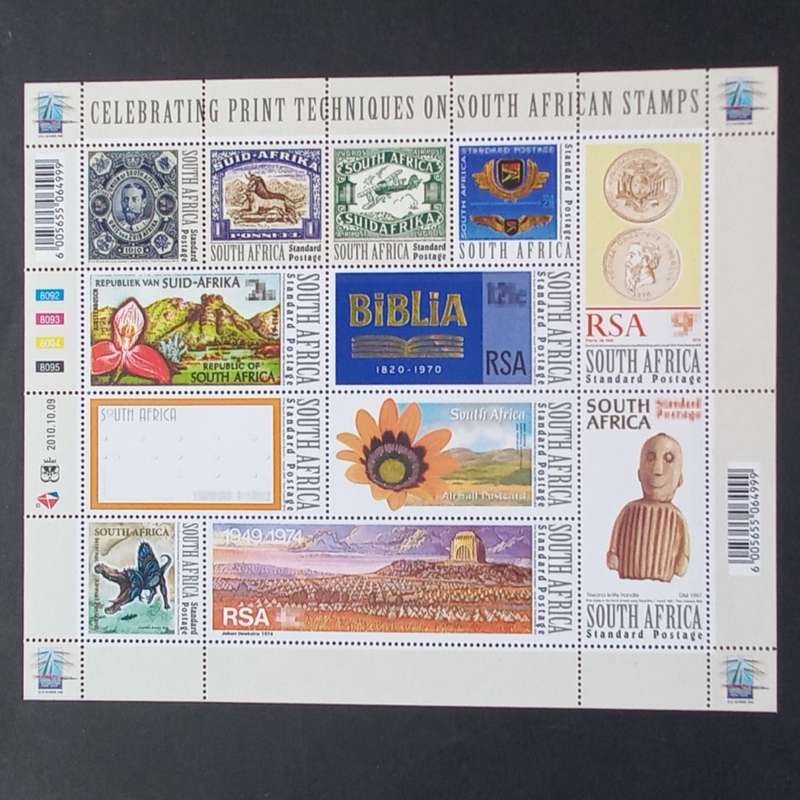 RSA - 2010 World Post Day - Full Sheetlet of 12 - MNH