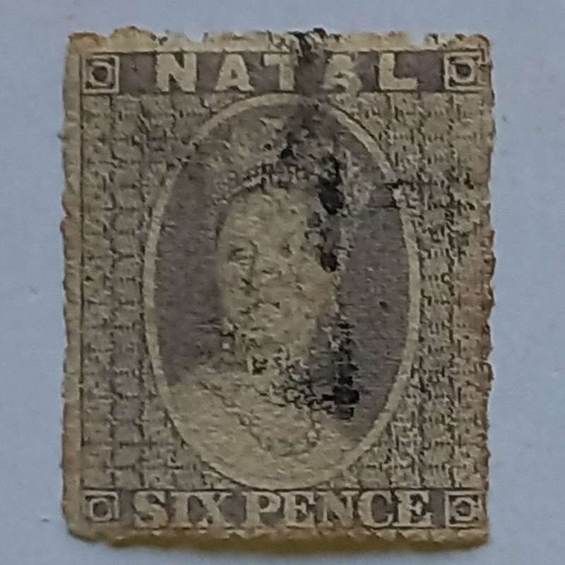 Natal - 1861-62 Queen Victoria - 6d Grey - Single - Used