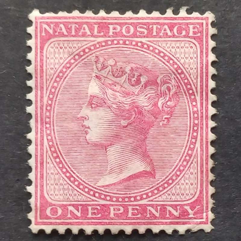 Natal - 1874-78 Queen Victoria - 1d Dull-Rose - Single - Unused