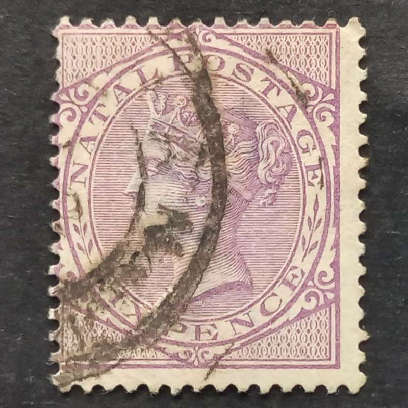 Natal - 1882-89 Defin Issue QV - 6d Mauve - Single - Used