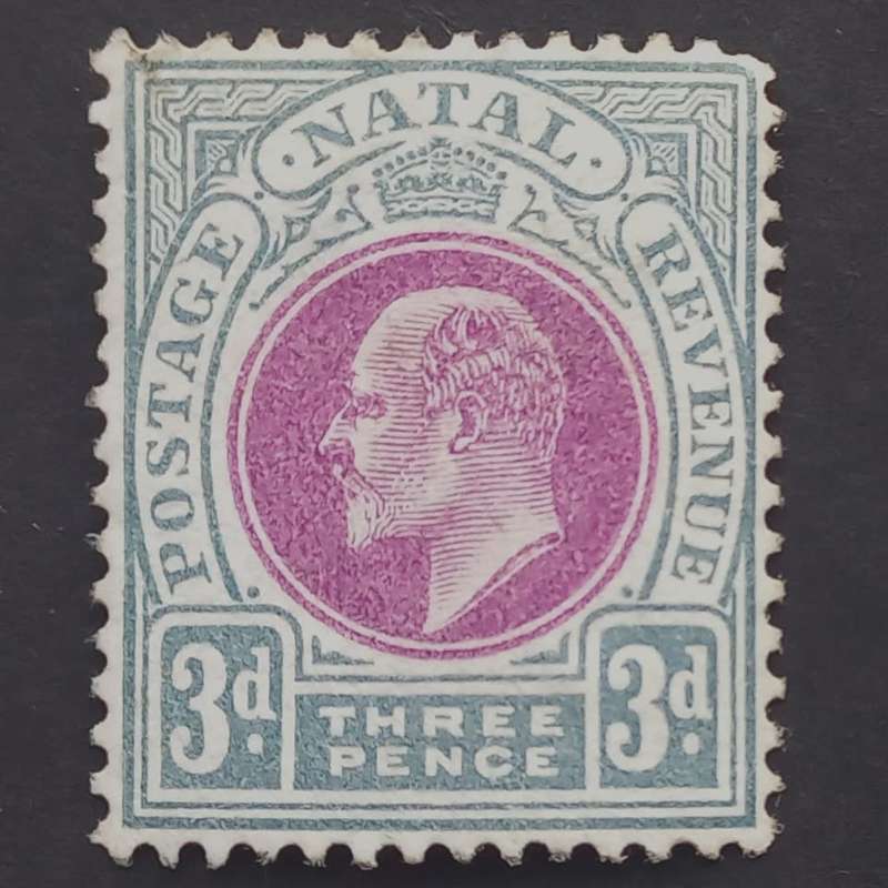 Natal - 1902-03 Defin Issue KEVII - 3d Purple & Grey - Single - MNH