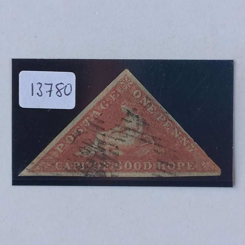 COGH - 1853 1d Pale Brick Red/Blued - Single - Used with COA