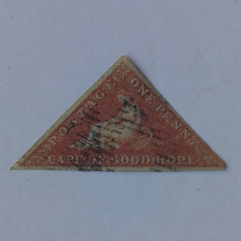 COGH - 1853 1d Pale Brick Red/Blued - Single - Used with COA