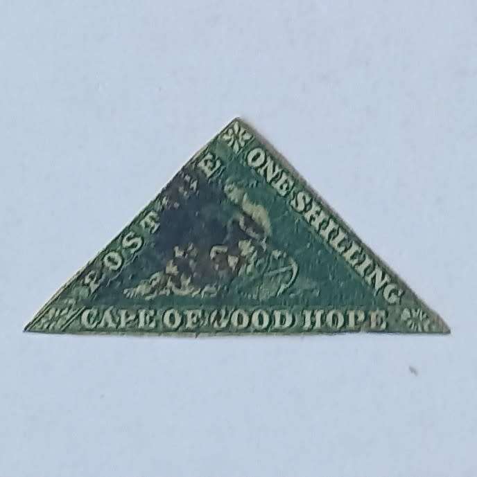 COGH - 1859 1/- Deep Dark Green - Single - Used with COA