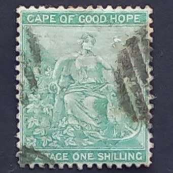COGH - 1864-77 Defin Issue - 1/- Green - Used