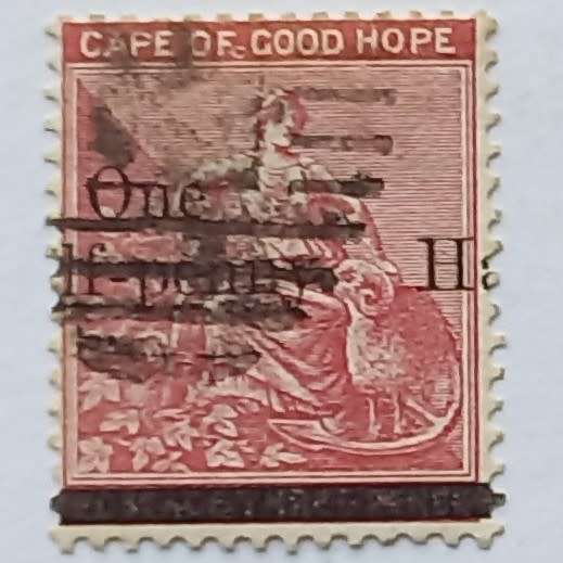 COGH - 1882 3d Claret surcharged - Wmk "Crown over CC" - Single - Used