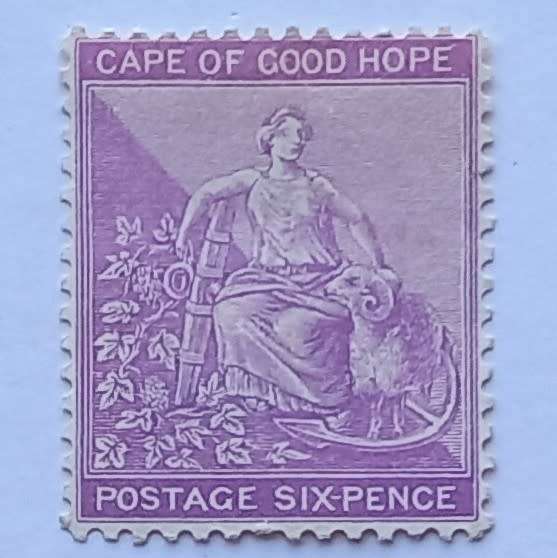 COGH - 1884-90 Defin Issue Wmk "Cabled Anchor" - 6d Mauve - Single - Unused