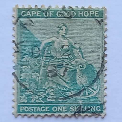COGH - 1884-90 Defin Issue Wmk "Cabled Anchor" - 1/- Green - Single - Used