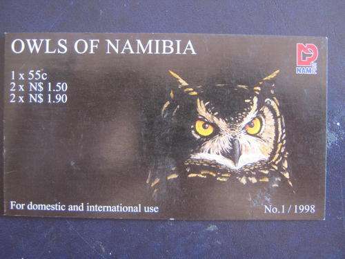 NAMIBIA - 1998 OWLS OF NAMIBIA - COMPLETE BOOKLET