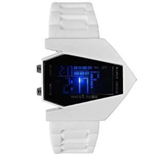 Airplane Aviator LED Sport Watch - White