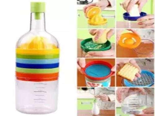 8 in 1 Multifunction Kitchen Tool Set Funnel Juicer Egg White Separator Opener Measuring Cups Veg...