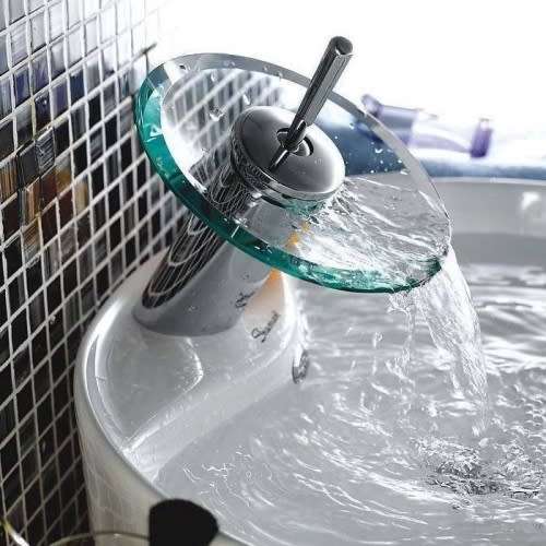 BLACK FRIDAY!!!!!!!!!!!!Glass Waterfall Tub Vanity Sink Faucet Tap