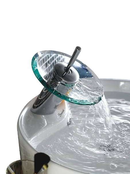 BLACK FRIDAY!!!!!!!!!!!!Glass Waterfall Tub Vanity Sink Faucet Tap