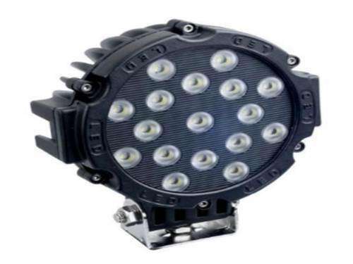 51w Round Led Light 7" Spot Work Off Road Fog Driving Roof Bar Bumper for SUV Boat 4x4 Jeep Lamp