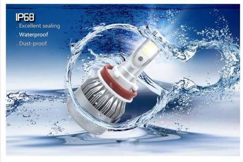 H4 or H7 LED Headlight Bulbs Upgrade Conversion kit